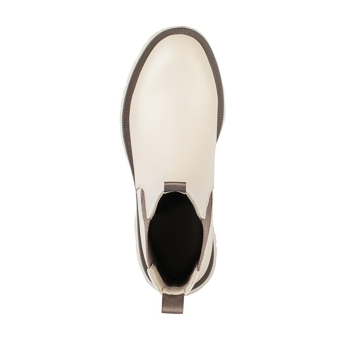 Бежевые кожаные женские ботинки челси «Томас Мюнц»