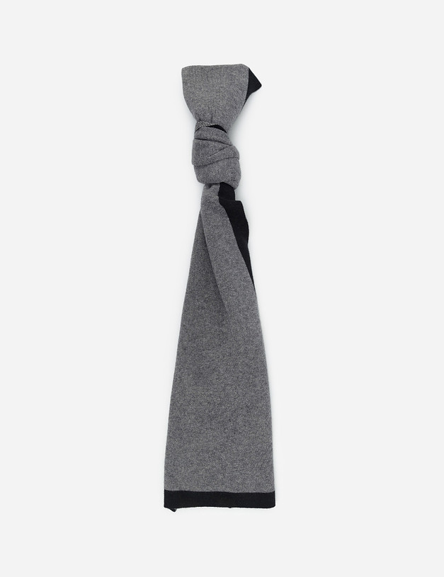 Серый мужской шарф MASCOTTE 766-0215-2402 | ракурс 1