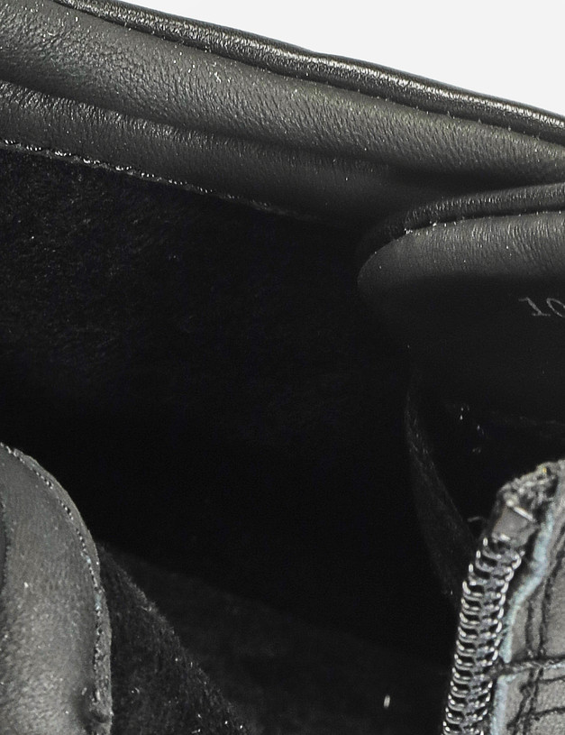 Черные мужские ботинки из кожи MASCOTTE 104-1211122-3107M | ракурс 8