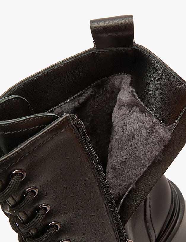 Черные женские зимние ботинки MASCOTTE 233-322132-0102 | ракурс 7
