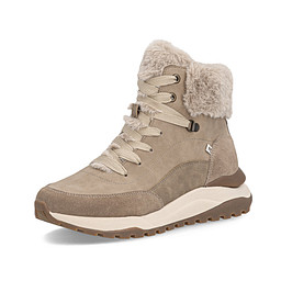 W2571-20 Ботинки для активного отдыха женские нат.кожа-текстиль/шерсть беж, Rieker