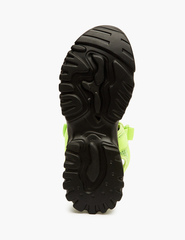 Зеленые женские сандалии на липучке MASCOTTE 234-315511-0218 | ракурс 5