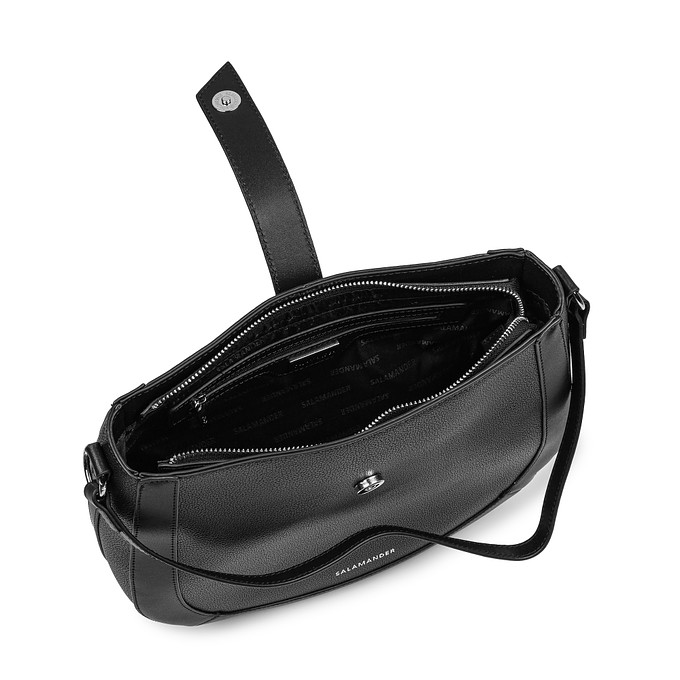 Женская черная сумка в стиле сумки-седло «Саламандер»