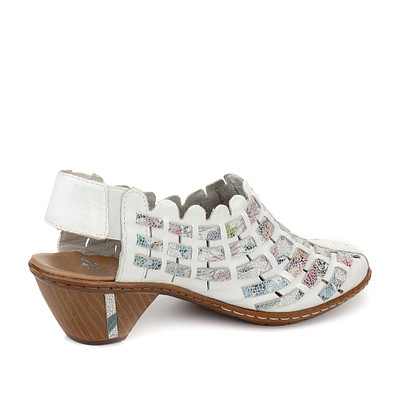 Туфли открытые женские Rieker 46778-80, цвет белый, размер 37 - фото 3