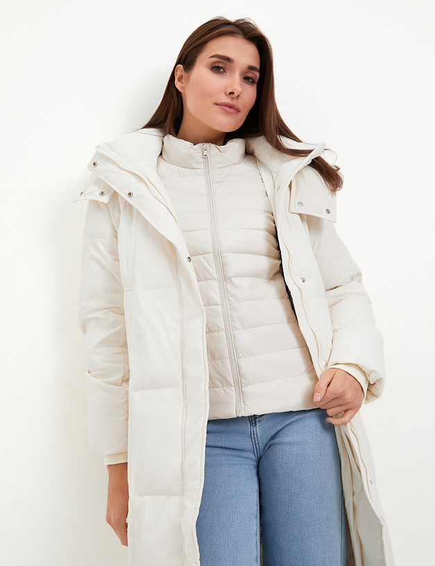 Белая женская куртка MASCOTTE 234-3307-2401 | ракурс 1
