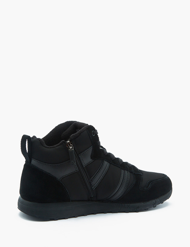 Черные комбинированные мужские ботинки MASCOTTE 189-2215029-0202 | ракурс 3