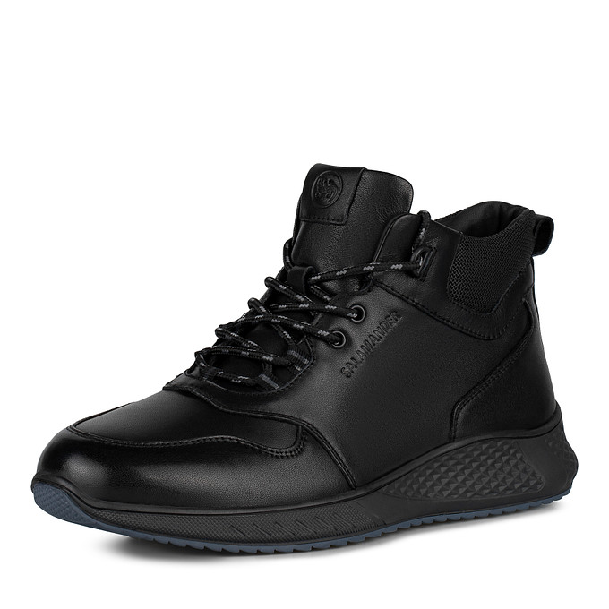 Мужские кожаные черные ботинки "Саламандер"