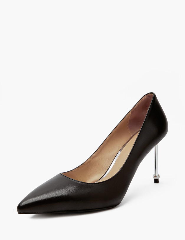 Черные женские туфли на шпильке MASCOTTE 172-210211-3501M | ракурс 2