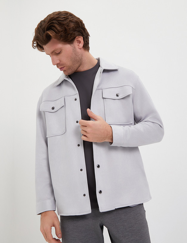 Серая мужская куртка-рубашка MASCOTTE 885-4130-2410 | ракурс 1