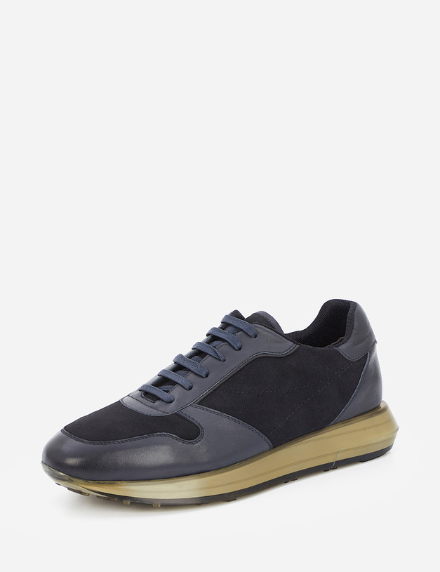 Темно-синие мужские кроссовки MASCOTTE 128-121012-0203 | ракурс 3