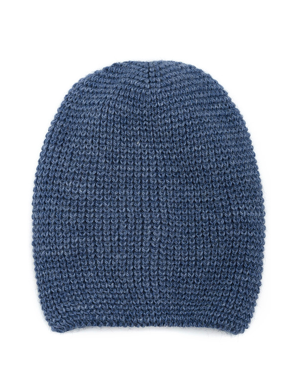 781-0215-503 Шапка женская шерсть-текстиль синий, Mascotte
