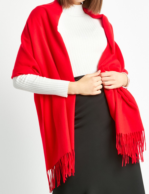 Красный женский шарф MASCOTTE 766-2217-2405 | ракурс 1