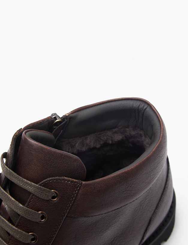 Коричневые мужские зимние ботинки MASCOTTE 128-3273039-0109 | ракурс 6