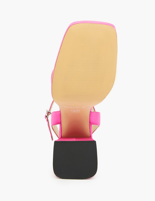 Розовые босоножки на широком каблуке MASCOTTE 25-310211-0206 | ракурс 5
