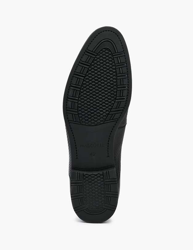 Черные кожаные мужские туфли MASCOTTE 128-211111-0102 | ракурс 5