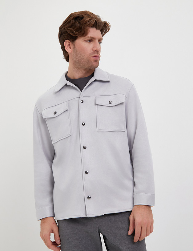 Серая мужская куртка-рубашка MASCOTTE 885-4130-2410 | ракурс 2