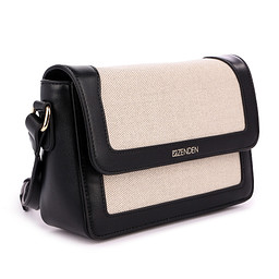 CS-41BWC-027 Сумка женская и.кожа-текстиль/текстиль черн-беж, S, Zenden