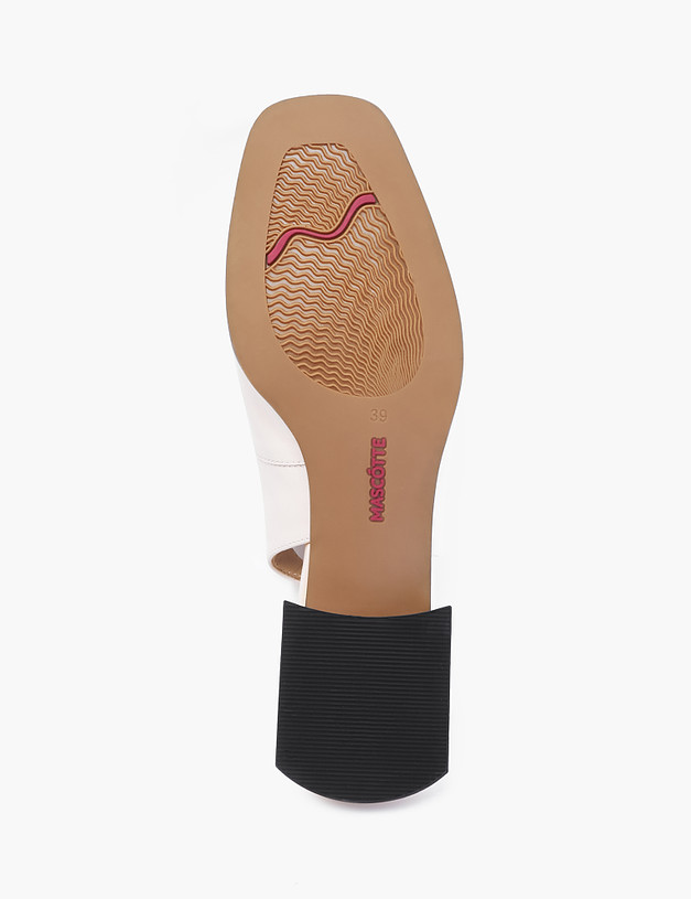 Бежевые кожаные женские туфли MASCOTTE 21-211511-0108 | ракурс 5