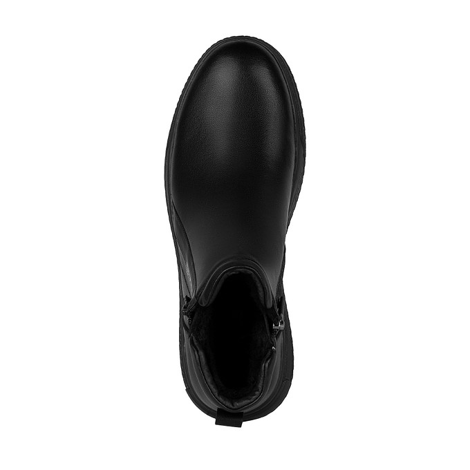 Черные кожаные мужские ботинки без шнуровки BRIGGS
