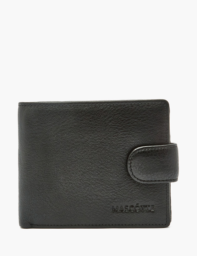 Черный мужской бумажник MASCOTTE 622-9131-102 | ракурс 2