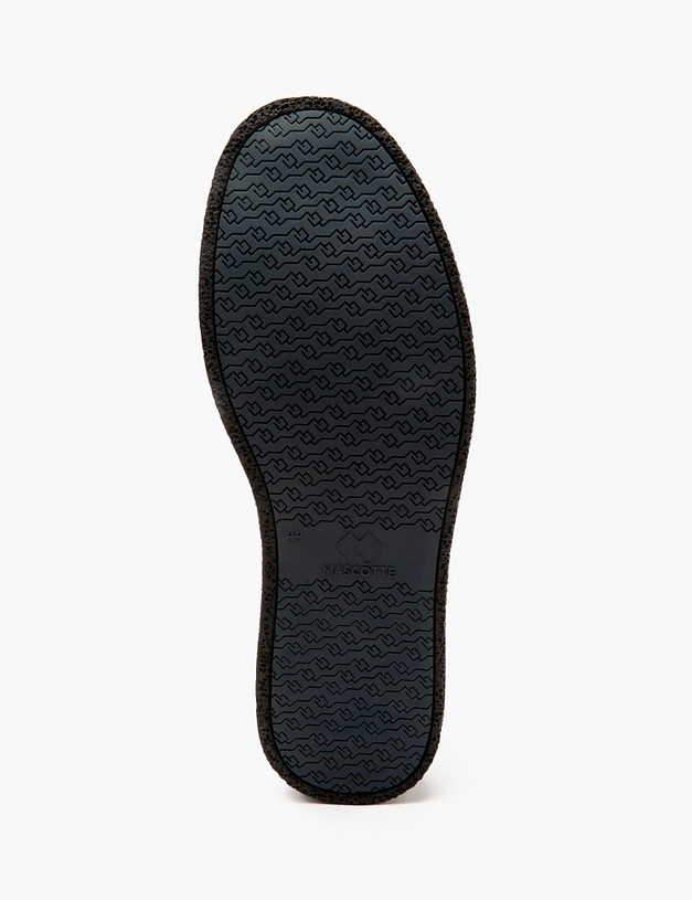 Черные кожаные мужские полуботинки MASCOTTE 58-4110912-8110M | ракурс 6