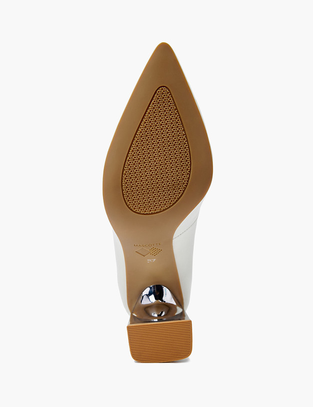 Молочные кожаные женские туфли MASCOTTE 100-310711-4583M | ракурс 4