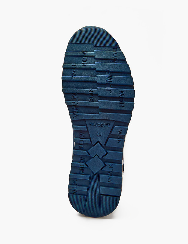Синие мужские кроссовки из текстиля и велюра MASCOTTE 189-4115023-0203 | ракурс 5