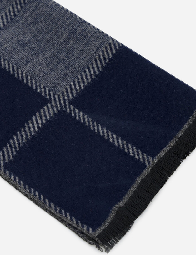 Синий мужской шарф MASCOTTE 730-0214-2403 | ракурс 2