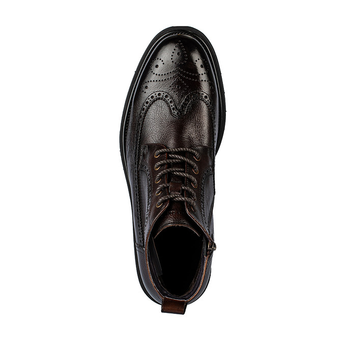 Высокие коричневые кожаные мужские ботинки «Саламандер»