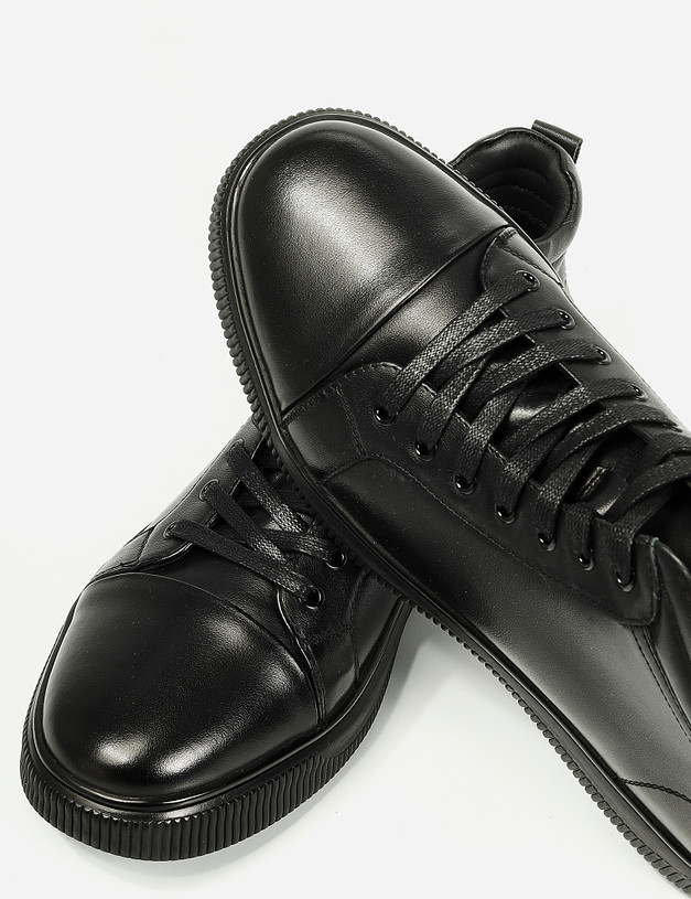 Черные мужские ботинки из кожи MASCOTTE 104-1211122-3107M | ракурс 7