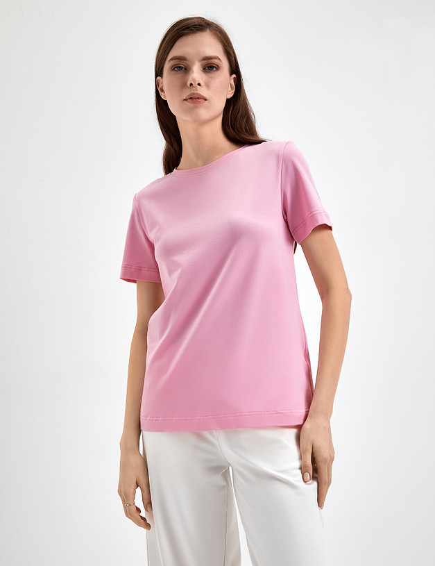 Розовая женская футболка MASCOTTE 790-3114-2606 | ракурс 4