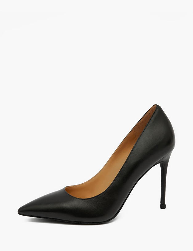 Черные кожаные женские туфли MASCOTTE 172-3180911-3501M | ракурс 1