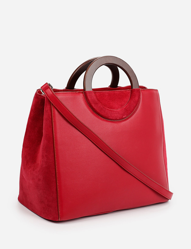 Красная женская сумка MASCOTTE 660-1212-605 | ракурс 3