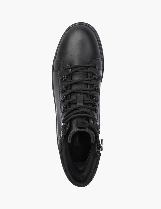 Черные мужские ботинки с контрастной вставкой MASCOTTE 22-2253123-3100M | ракурс 4