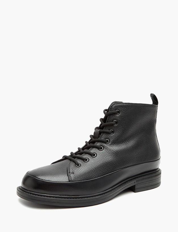 Черные зимние мужские ботинки MASCOTTE 58-3211334-8110M | ракурс 2
