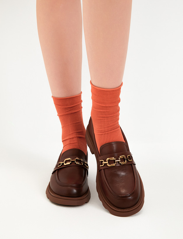 Женские носки терракотового цвета MASCOTTE 764-3112-2609 | ракурс 1