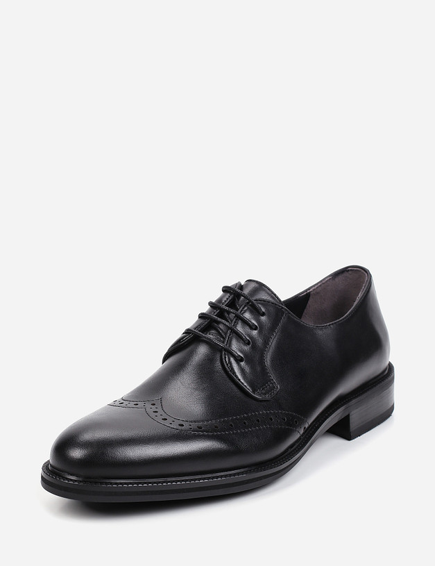 Черные мужские ботинки дерби MASCOTTE 128-025415-0102 | ракурс 3