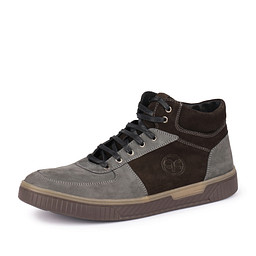 336-42MZ-052NR Ботинки для активного отдыха мужские нубук/ворсин серый, Quattrocomforto