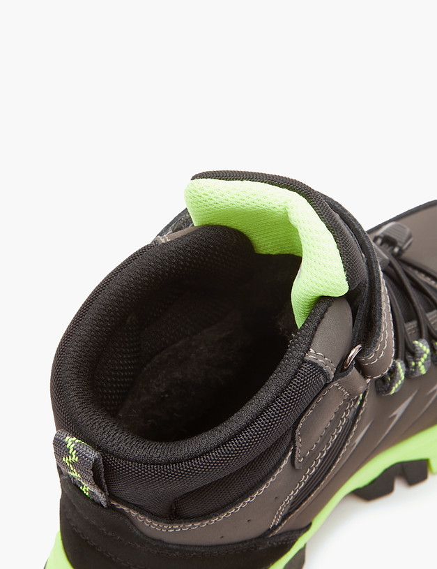 Серые спортивные ботинки для мальчиков на зиму MASCOTTE 189-324431-0610 | ракурс 8