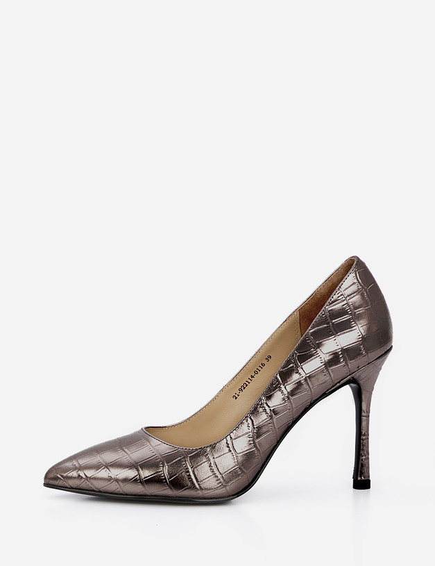 Серебристые женские туфли MASCOTTE 21-922114-0116 | ракурс 1