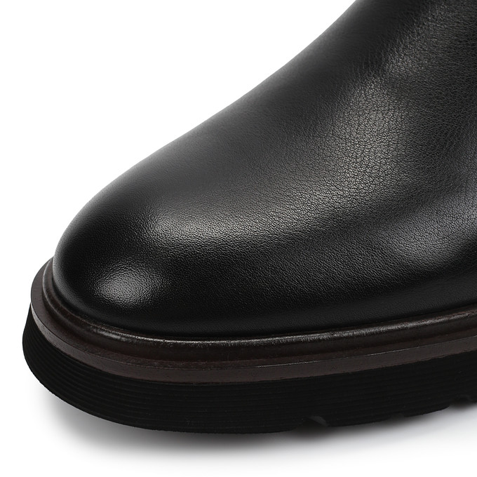 Черные кожаные мужские ботинки-челси "Саламандер"