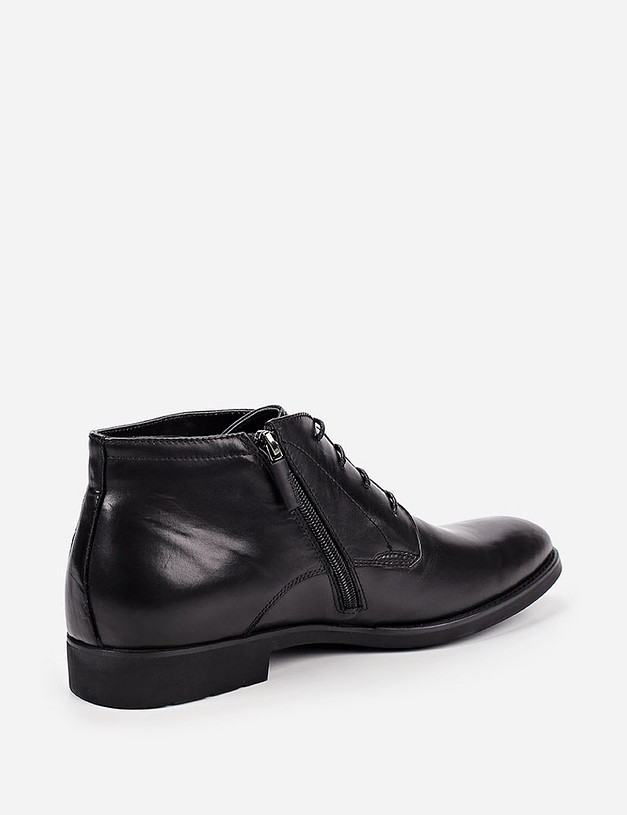 Черные кожаные мужские ботинки MASCOTTE 22-821422-3401M | ракурс 3