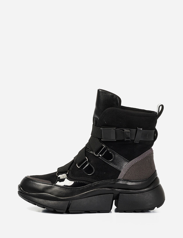 Черные женские ботинки MASCOTTE 25-921722-0202 | ракурс 2
