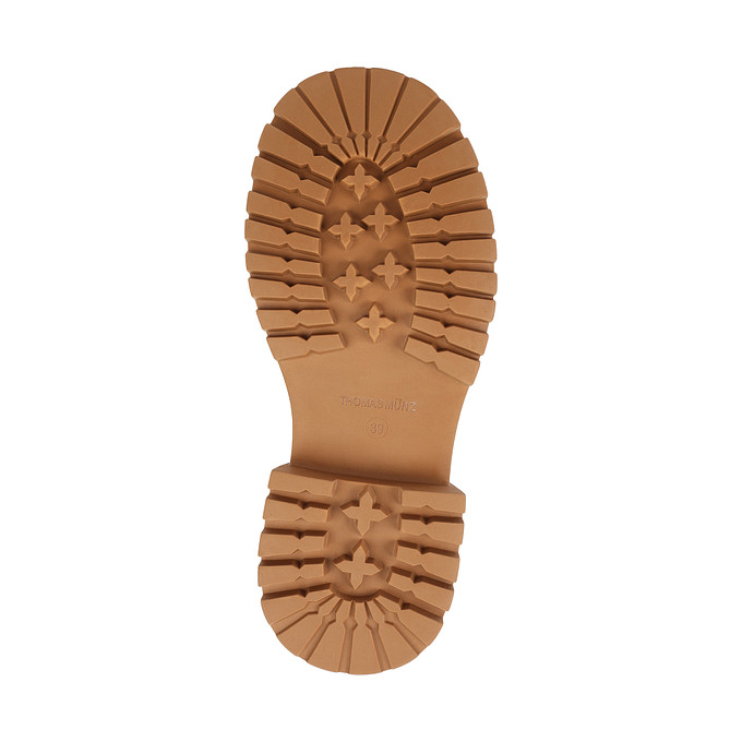 Женские ботинки кожаные бежевые «Томас Мюнц»