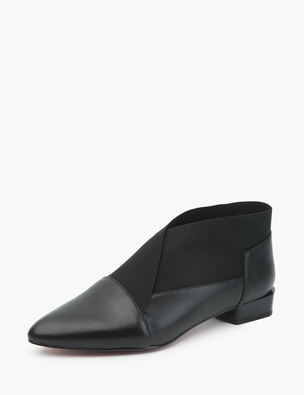 Черные женские ботинки из кожи MASCOTTE 21-210211-0502 | ракурс 4
