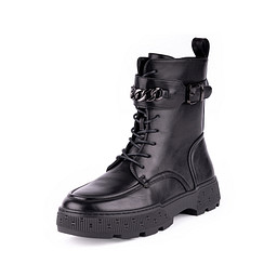 77-32WA-795SR Ботинки женские и.кожа/ворс.ткань черн, INSTREET