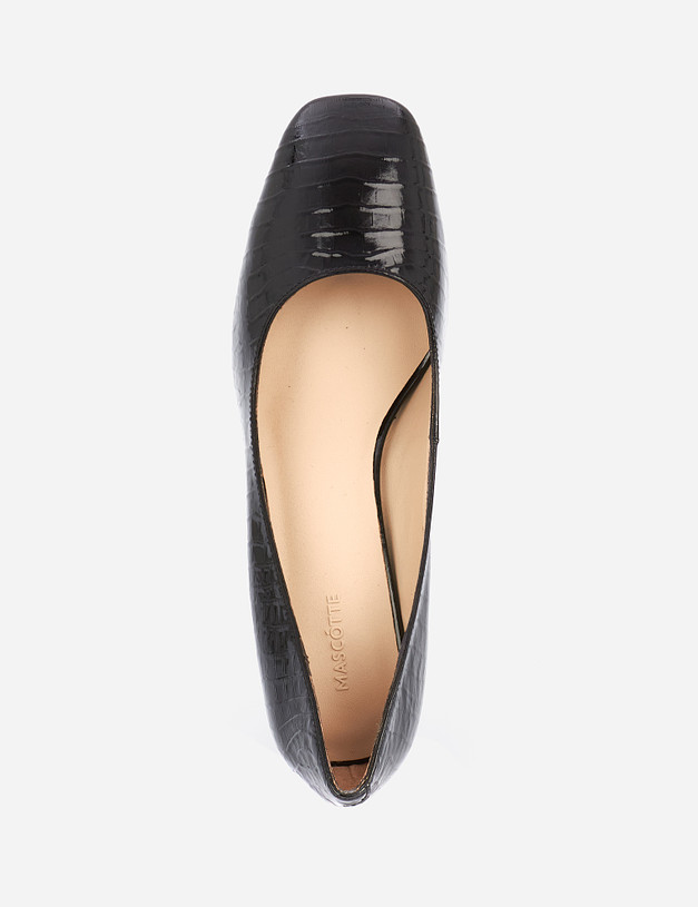 Черные лаковые женские туфли MASCOTTE 21-120611-5124M | ракурс 6