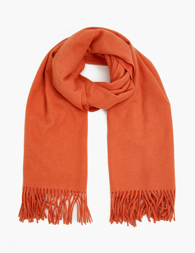 Оранжевый женский шарф MASCOTTE 766-3229-2413 | ракурс 2