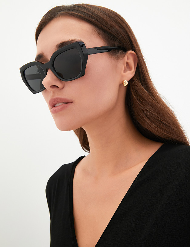 Черные женские очки MASCOTTE 753-4105-7702 | ракурс 1