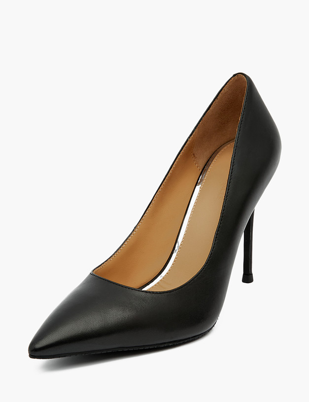 Черные кожаные женские туфли MASCOTTE 172-3180911-3501M | ракурс 2